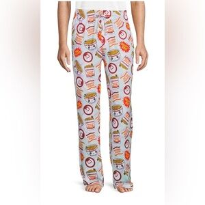 Maruchan Send Noods Pajama Pants Small | Ramen Noodle Print Lounge Bottoms